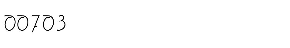 00703 font