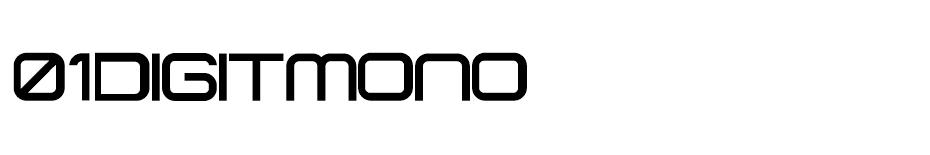 01 DigitMono Font font