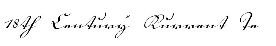 18th Century Kurrent  font