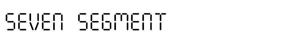 Seven Segment font