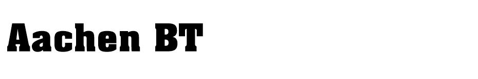 Aachen BT font