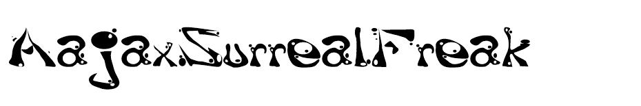 AajaxSurrealFreak font