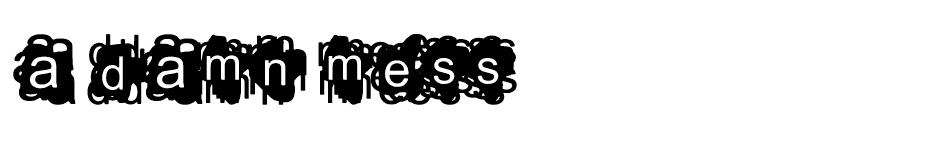 A Damn Mess font