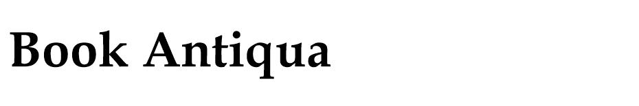 Book Antiqua font