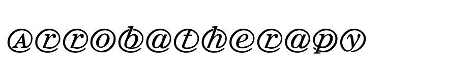 Arrobatherapy font