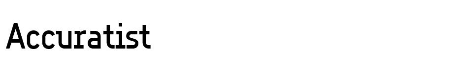 Accuratist Font font