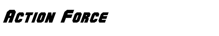 Action Force font