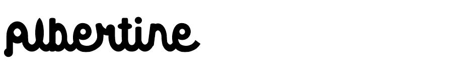 Albertine font