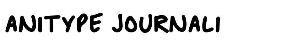 Anitype Journal font