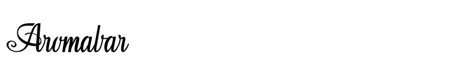 Aromabar font