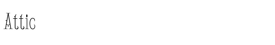 Attic font