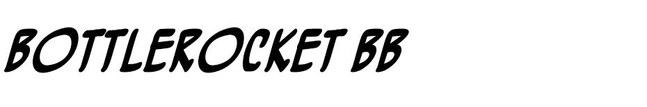 BottleRocket BB font