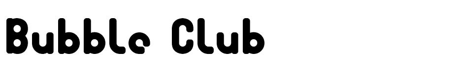 Bubble Club font