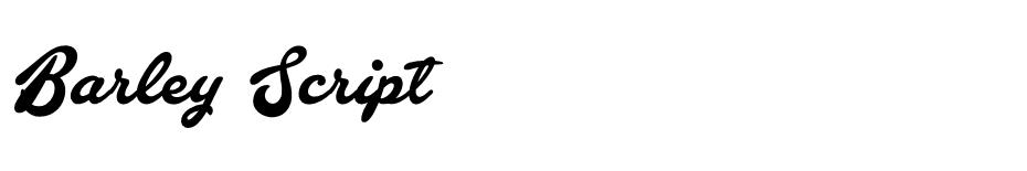 Barley Script font