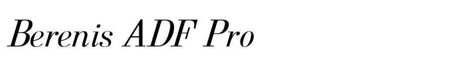 Berenis ADF Pro Font font
