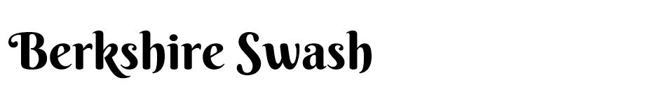 Berkshire Swash Font font