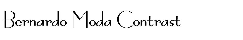 Bernardo Moda Contrast font