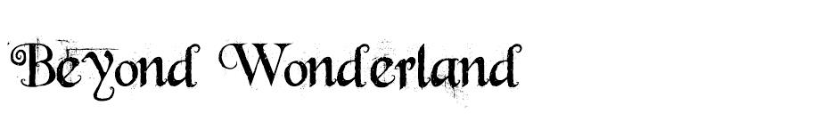 BeyondWonderland font