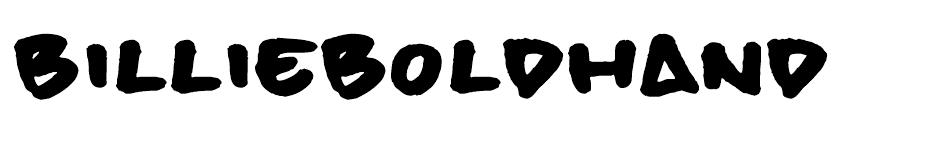 billie Bold Hand font