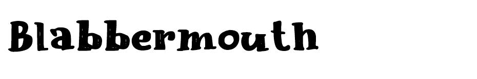 Blabbermouth font