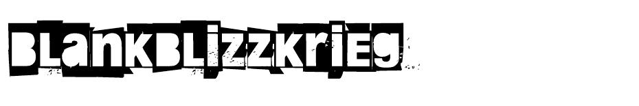 Blankblizzkrieg font