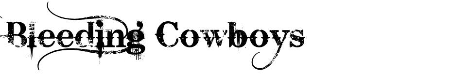 Bleeding Cowboys font