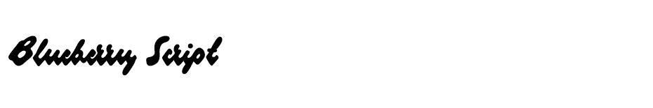 Blueberry Script font