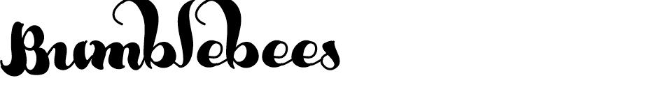 Bumblebees font