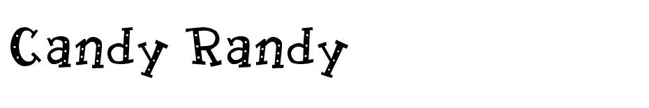 Candy Randy font