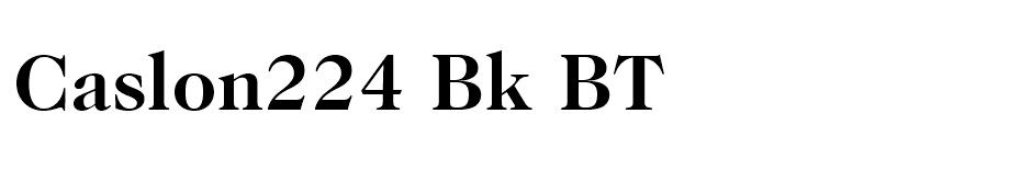 Caslon224 Bk BT font