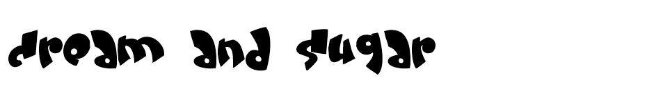 Cream and sugar font