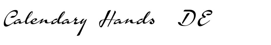 Calendary Hands font