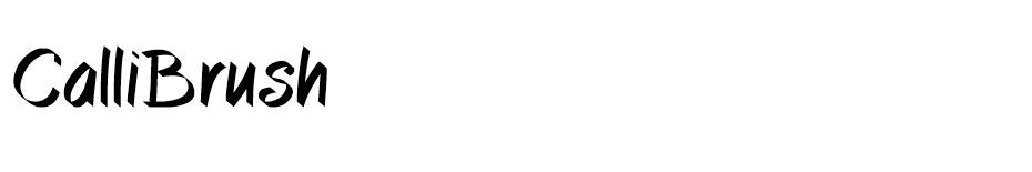 CalliBrush Font font