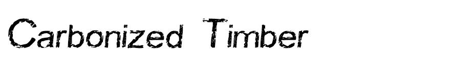 Carbonized Timber font