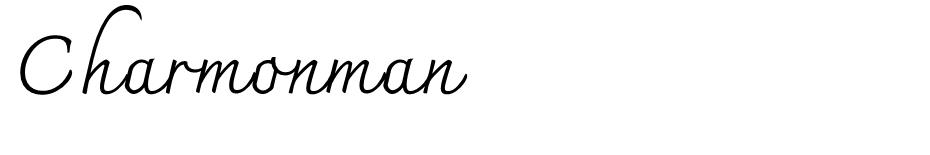 Charmonman font