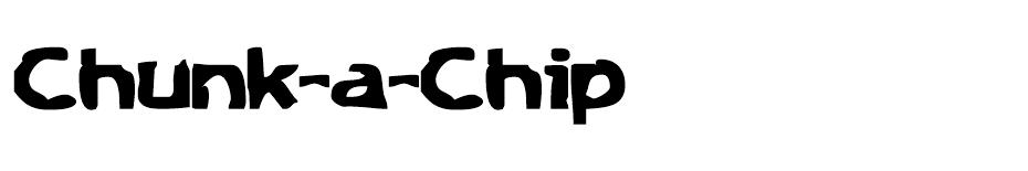 Chunk-a-Chip font