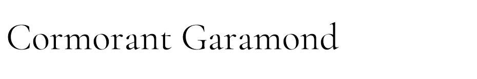 Cormorant Garamond font
