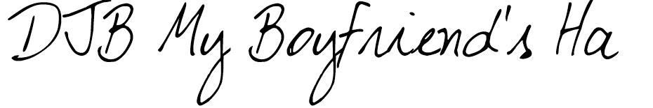 DJB My Boyfriend font