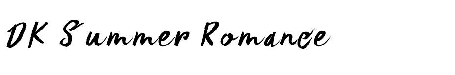 DK Summer Romance font