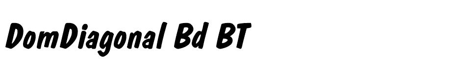 DomDiagonal Bd BT font