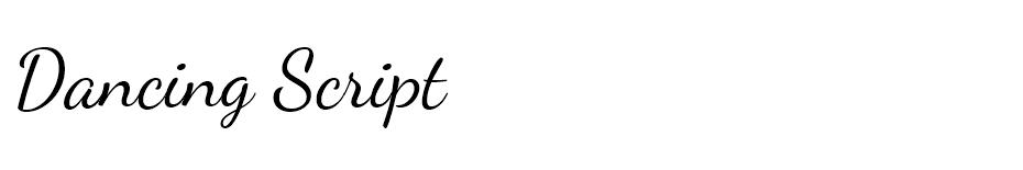 Dancing Script font