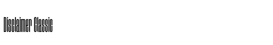 Disclaimer  font