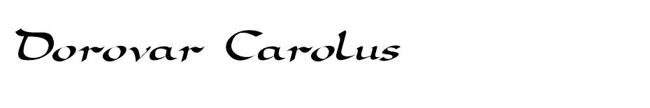 Dorovar Carolus Italik font