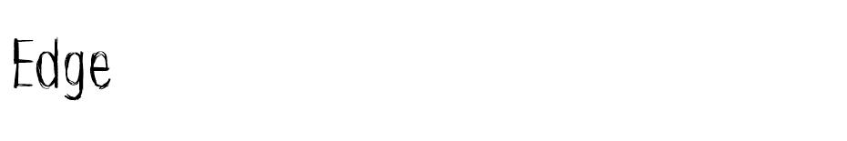 Edge Font font