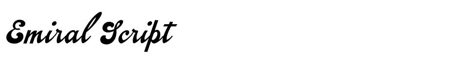 Emiral Script font