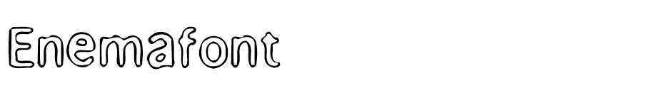 Enemafont font
