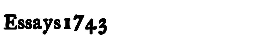 Essays1743 font