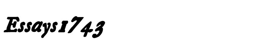 Essays1743 font