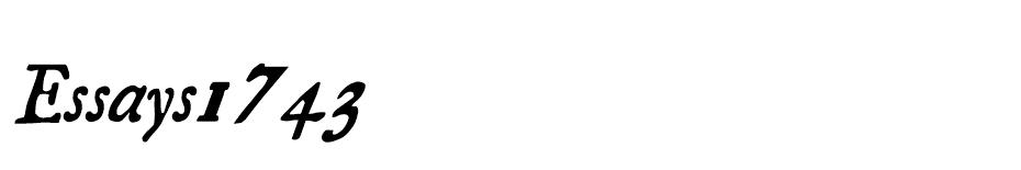 Essays1743 font