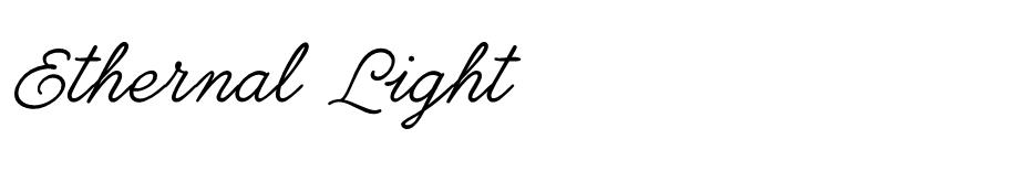 Ethernal font